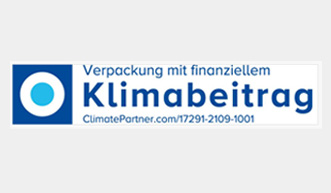 Symbol Logo - Verpackung mit finaziellem Klimabeitrag